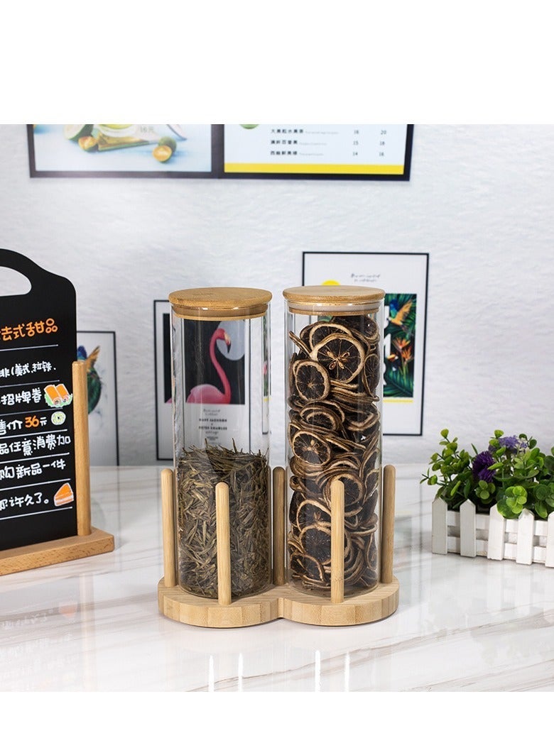 Beauenty Bathroom Cup Dispenser 3oz Bamboo Cups Holder Wooden Disposable Cup Organizer Disposable Paper Cup Holder for Bathroom Sink Counter/Mouthwash Cups - Image 3